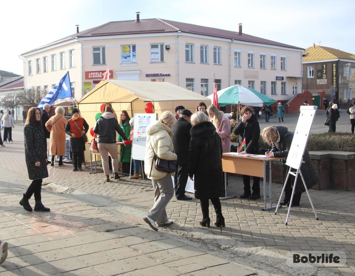 В Бобруйске продолжается сбор подписей инициативными группами кандидатов в Президенты